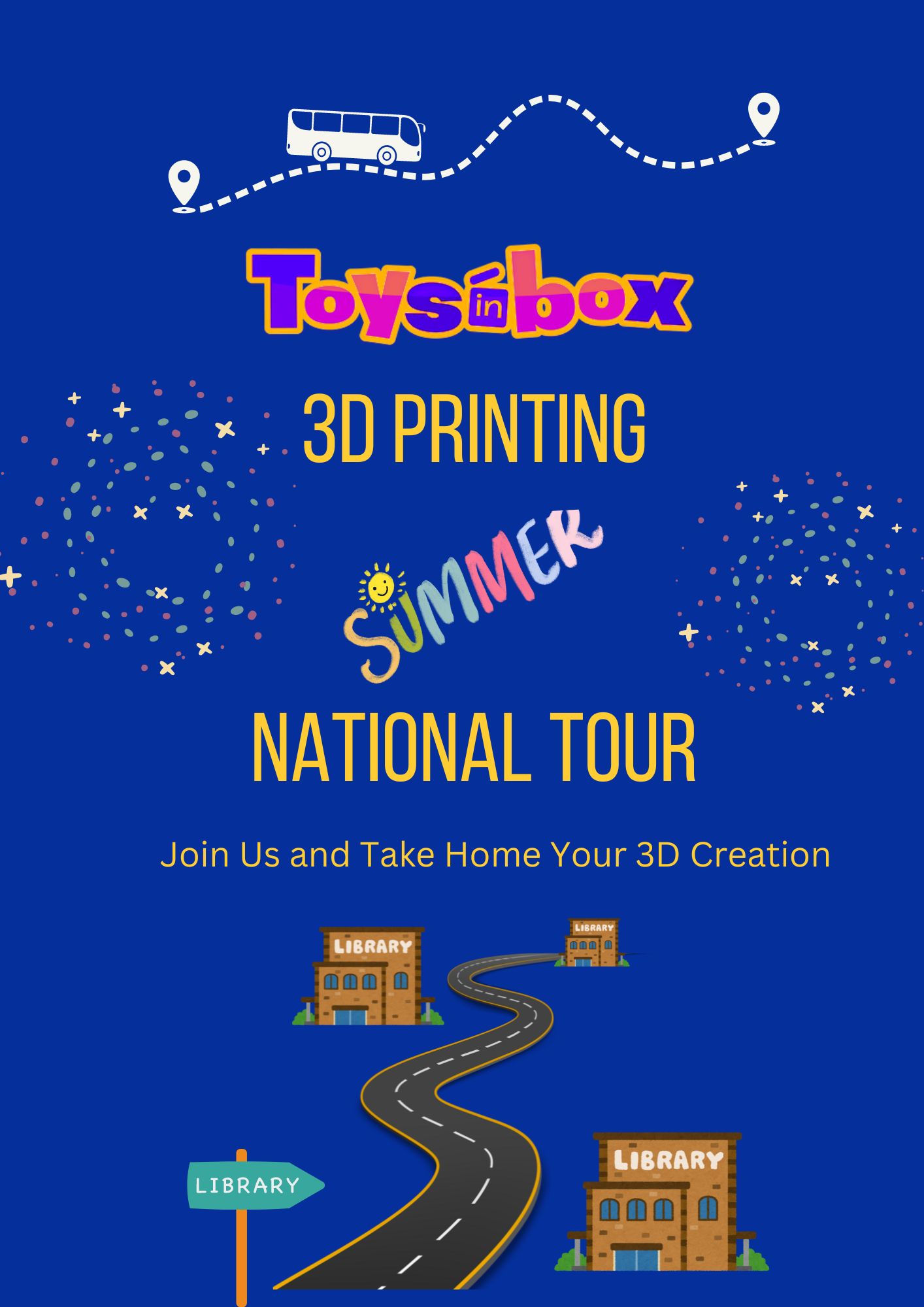 Toysinbox 3D Printing Summer Programs 2024: Summer Camps, Summer Classes, Summer Tour, Summer Professional Training